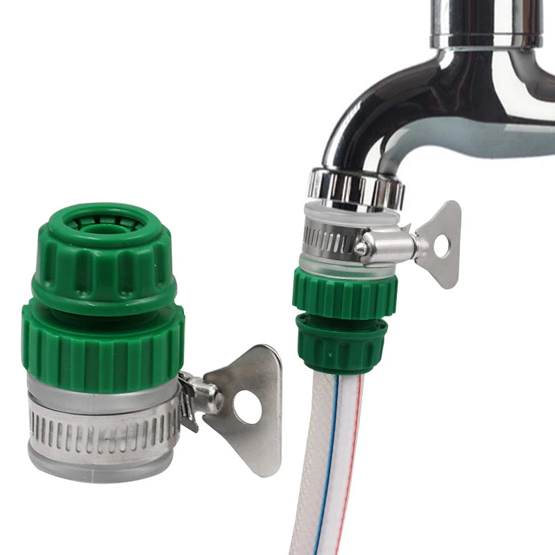 Universal Water Faucet Hose Adapter - Quick-Connect Plastic Tap Fitting for Car Washing and Garden Irrigation