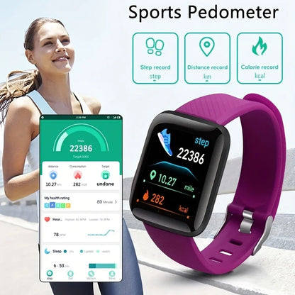 Smartwatch Fashion Sports Bracelet for Women & Men, Multi-Function USB Charging, Compatible with Xiaomi & Huawei