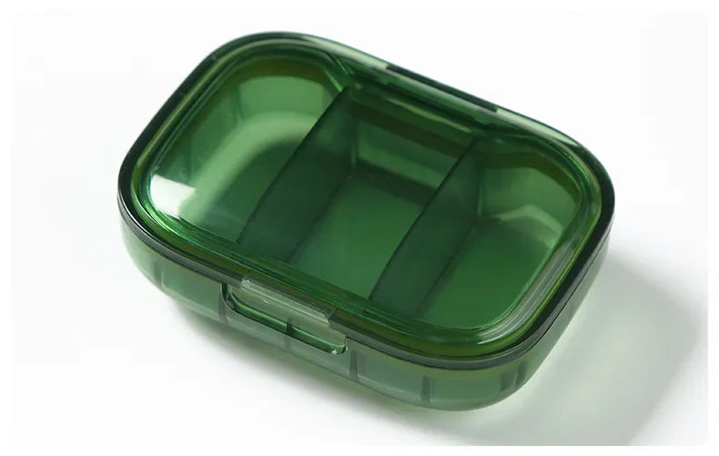 Mini Medicine Pill Box – Portable Drug Storage, Pills Dispenser & Organizer, Tablet Container Case