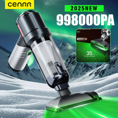 CENRR Mini Car Vacuum Cleaner – 99800PA Powerful Cordless Handheld Blower for Home & Car Cleaning