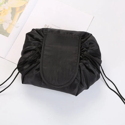 Women’s Drawstring Cosmetic Bag — Portable Waterproof Travel Makeup Organizer & Toiletry Beauty Pouch