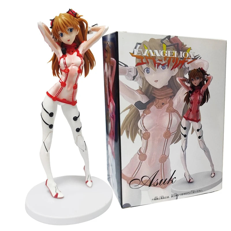 22cm Neon Genesis Evangelion Anime Figure – Asuka Langley Soryu & Rei Ayanami Action Collectible