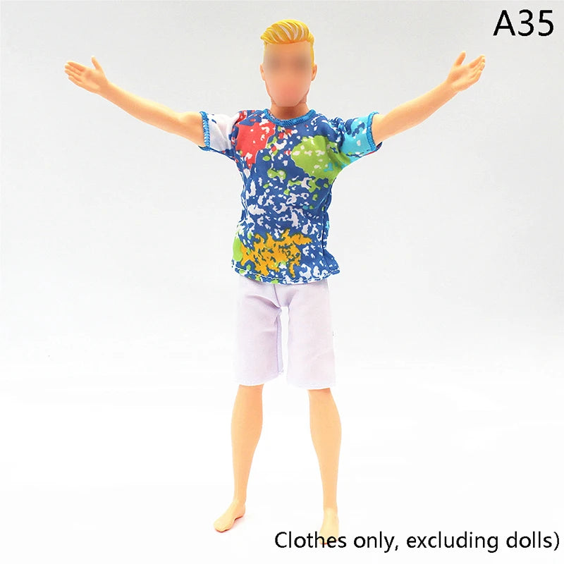 30cm Doll Clothing Set — Men’s Multi-Style Sports Outfit for Boyfriend Dolls