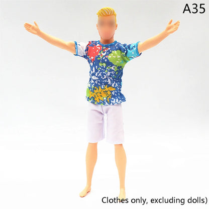 30cm Doll Clothing Set — Men’s Multi-Style Sports Outfit for Boyfriend Dolls