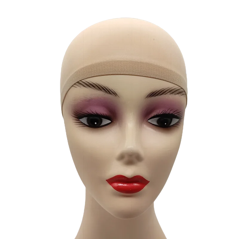 2PCS Stretch Mesh Wig Caps – Black & Brown Stocking Wig Cap for Weave, Hair Nets for Making Wigs