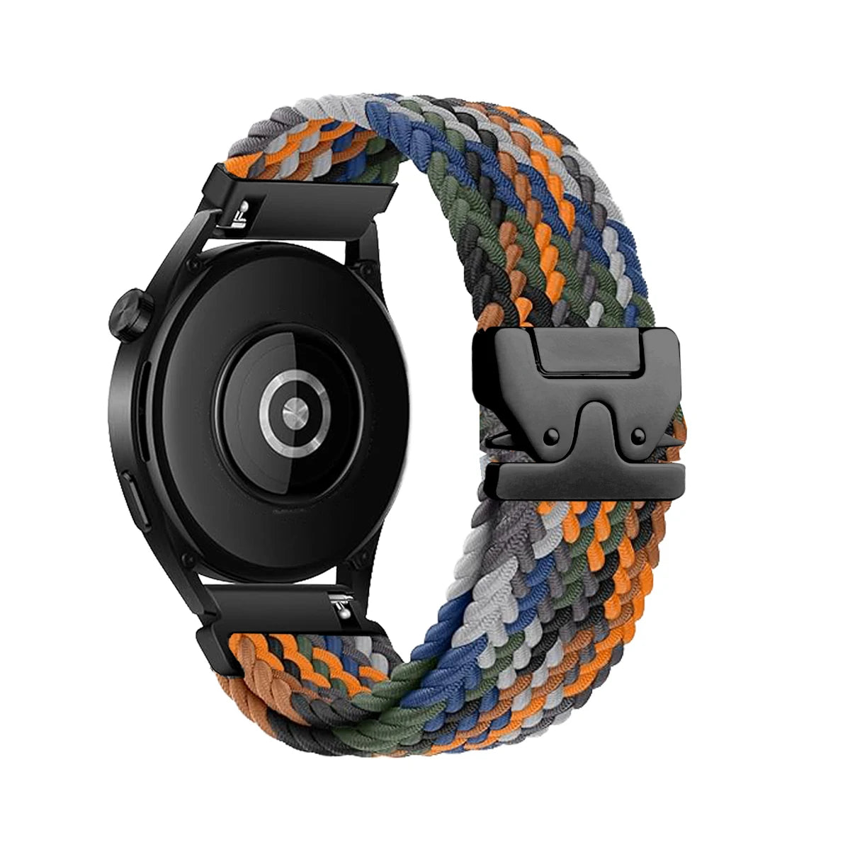 Braided Loop Watch Band – 18/20/22mm Parachute Style Strap for Garmin Venu/3/3S, Forerunner 265/265S/645, Samsung & Huawei GT Watches