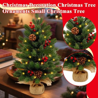 Christmas Tree Tabletop Decoration – Classic Artificial Family Ornament for Merry Christmas Party & Home Décor