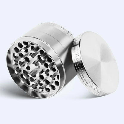 2.5" (63mm) 4-Layer Metal Herb Grinder — Zinc Alloy Tobacco & Spice Crusher for Smoking Accessories