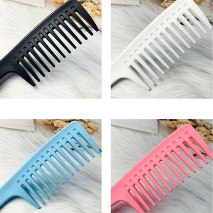 Heat Resistant Hairdressing Comb – Wet Hook Curly Hair Brush with Coarse Wide Spike Teeth, Pro Salon Styling & Dyeing Tool for Women