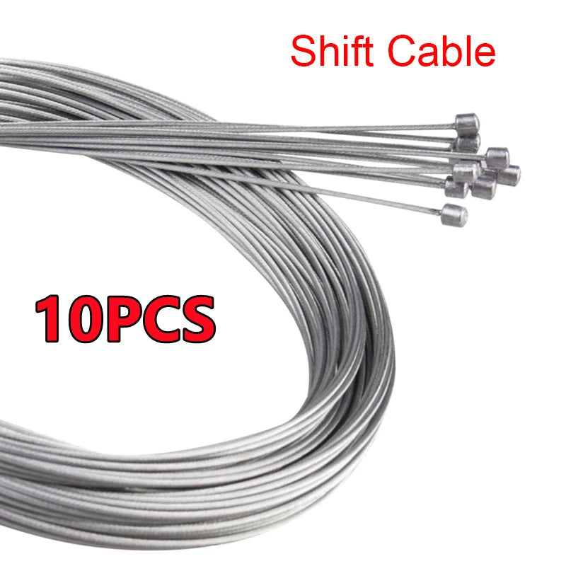 MTB Bicycle Brake Cable Set - 2M Gear Shifter Speed Line Inner Wire for Road Bike & Fixed Gear Cycling Repair