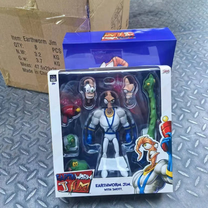 Genuine Earthworm Jim 2.0 PDNA 1/12 Scale Psy-Crow & Bob The Killer Action Figures – Collectible Worm Body Toys & Gifts