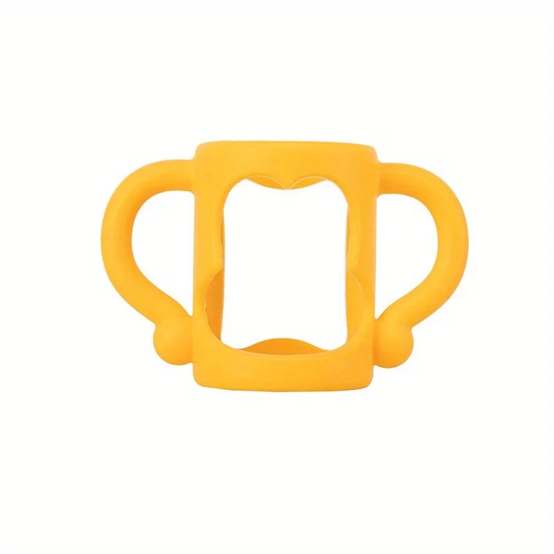 Durable Silicone Baby Bottle Handles – Food-Grade Transitional Sippy Cup Grip for Wide-Neck Bottles