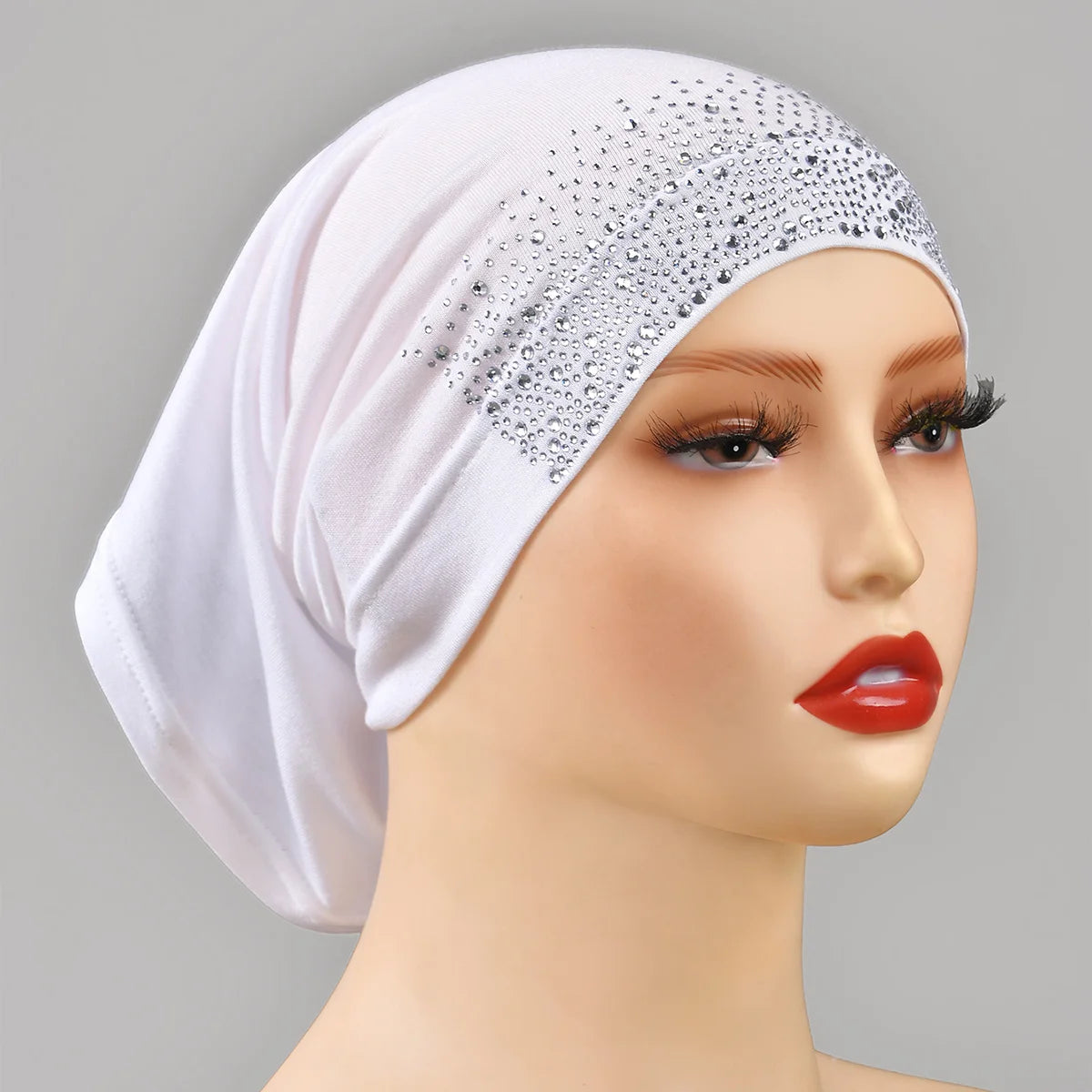 Women’s Modal Cotton Hijab Undercap - Soft Stretchy Diamond Bonnet for Muslim Headscarf & Turban Styling