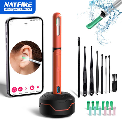 Ear Cleaner with Camera Set – HD Otoscope, USB-C Charging Endoscope, Wax Removal Tool & Earpick, NK3 Pro Ear Cleaning Set
