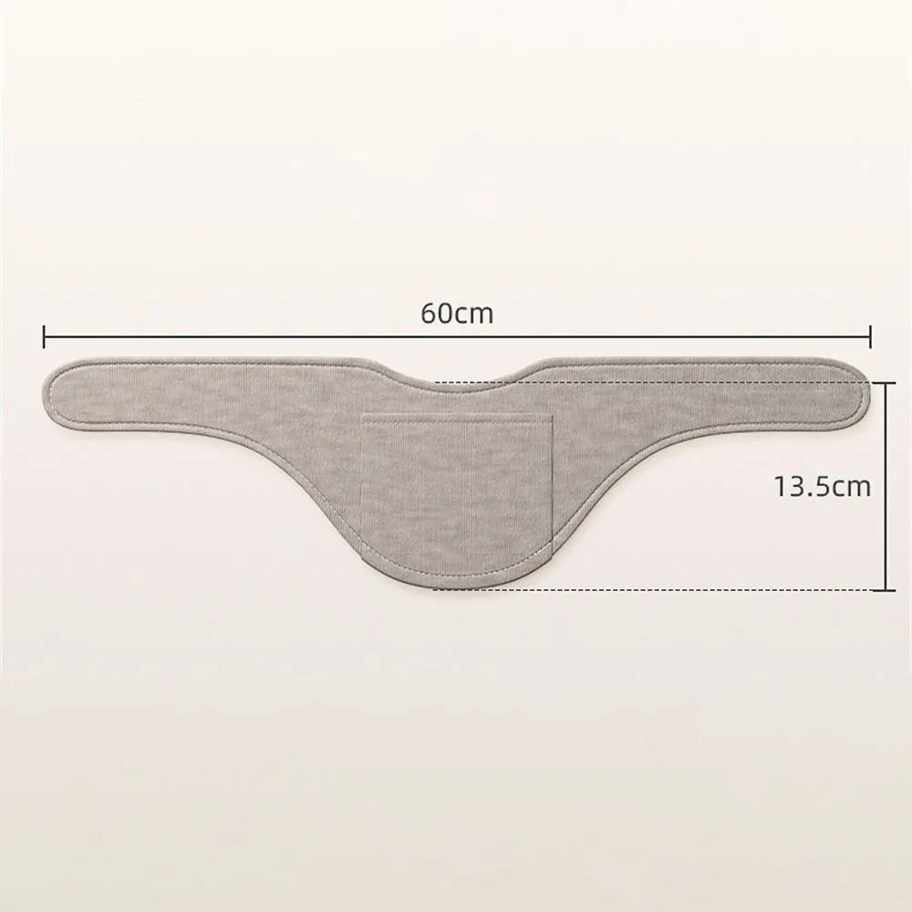 Soft Neck Warmer with Pocket - Solid Color Neck Protector for Autumn and Winter