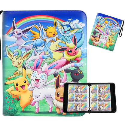 2025 Pokémon Card Album – 400pcs & 900pcs PU Zipper Collection Book for Cards, Photo Storage, Kids’ Toys & Gifts