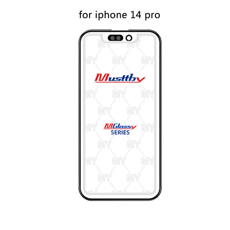 Musttby 5PCS Front Outer Glass + OCA for iPhone — 1:1 Original Touch Screen Repair for iPhone 11/12/13/14 Pro & X/XS Max