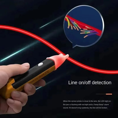 Non-Contact AC Voltage Tester Pen - 90–1000V Electrical Outlet Detector with LED Sensor
