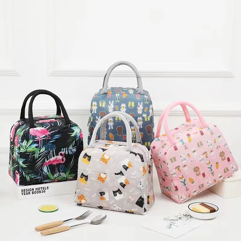 Portable Thermal Lunch Bag – Insulated Large Capacity Lunch Box Storage Bag for Children’s School and Picnic