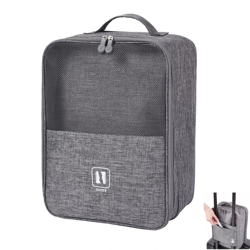 Hanging Travel Toiletry Bag | Organizer Kit for Men & Women with Cosmetics & Makeup Storage