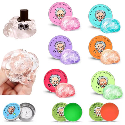 Colorful Non-Newtonian Liquid Stress Relief Toy – Transparent Elastic Modeling Compound, Non-Toxic Creative DIY Craft Putty