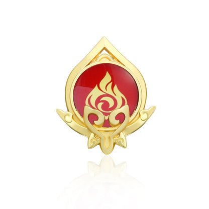 Genshin Impact Sumeru Vision Pins - Anime Character Element Badge Lapel Brooch Collectible Accessories