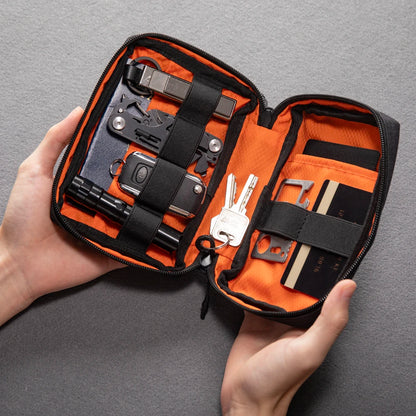 EDC Mid Organizer Pouch - Everyday Carry Cable & Tactical Gear Storage Bag