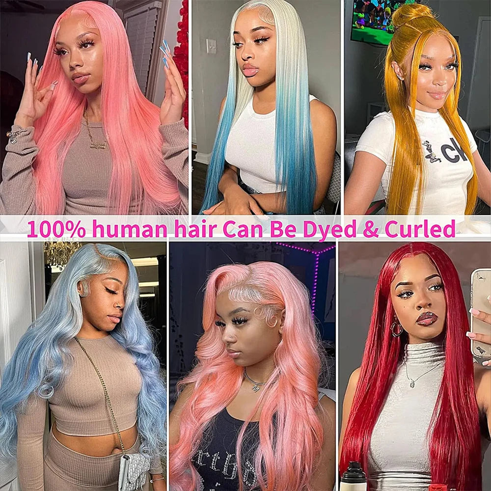 40-42 Inch 613 Blonde HD Lace Front Wig – 13x6 Straight Human Hair, 250% Density Brazilian Wig for Women
