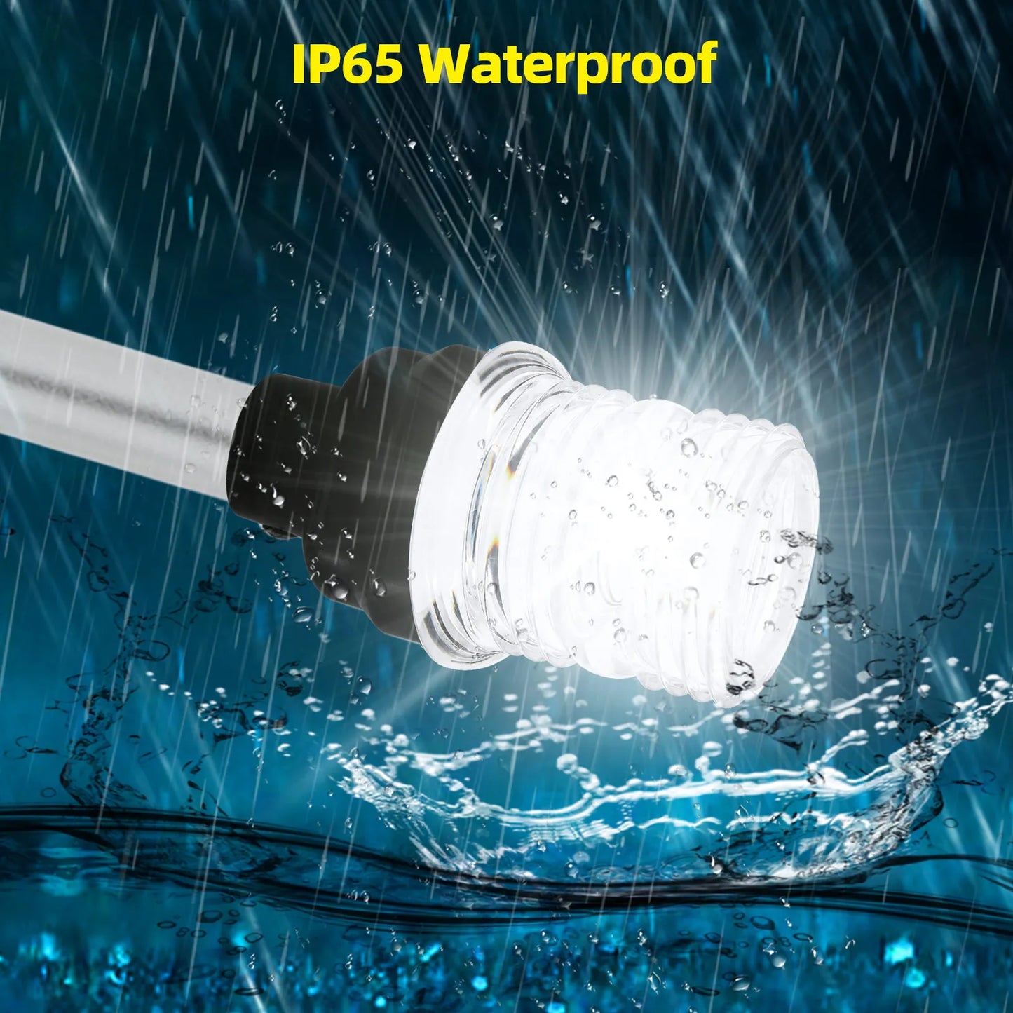 12V/24V LED Boat Navigation Light – 360° Fold Down Marine Signal Anchor Light for Yacht & Sailing