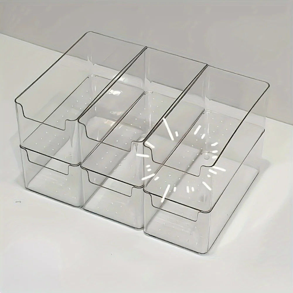 Multifunctional Transparent Storage Box – Durable Desk, Medicine & Home Organizer