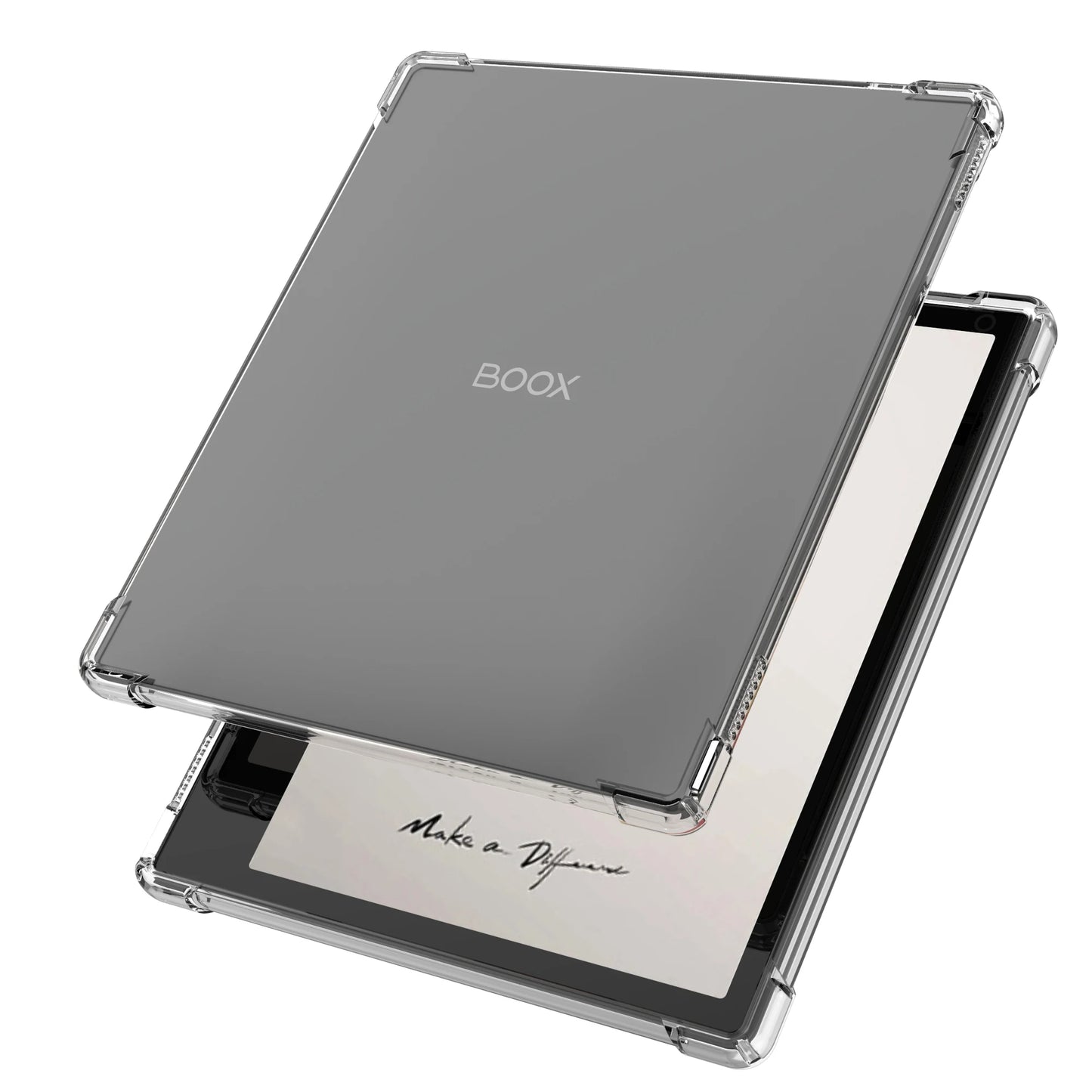 Clear Case for Onyx Boox Leaf2/Leaf3/Leaf3C/Boox Page/Galileo – Lightweight Transparent Flexible Soft Back Cover