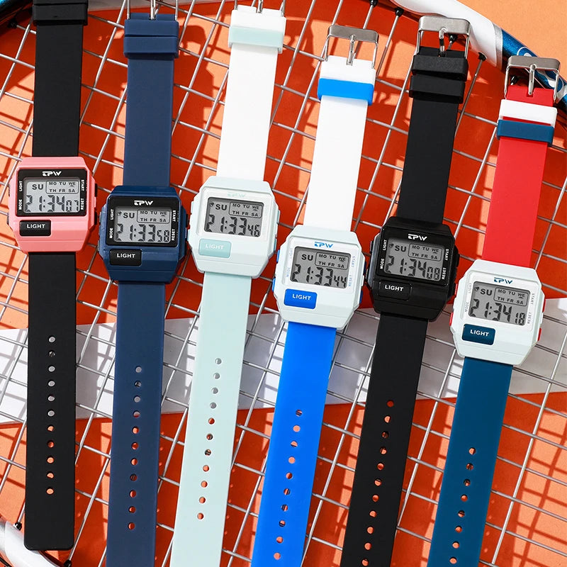TPW 36mm Digital Watch for Women & Teens - Water-Resistant Midsize Wristwatch