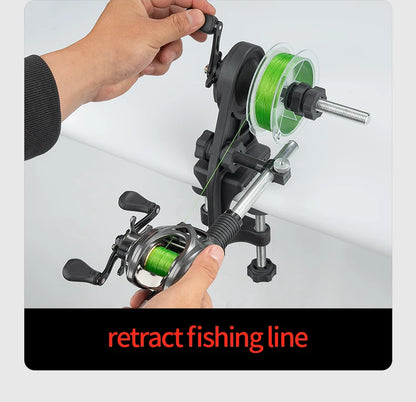LINNHUE Lightweight Fishing Line Winder Spooler – Antirust Sturdy Tool for Spinning & Baitcasting Reels, Fishing Accessories