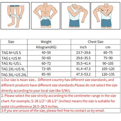 Men’s Slimming Body Shaper Compression Shirt – Abdomen & Abs Shapewear Tank Top to Hide Gynecomastia Moobs for Workout & Daily Wear