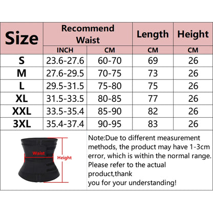 Men’s Waist Trainer Slimming Belt — Fat Burning Workout Body Shaper Girdle & Sweat Trimmer Cincher Shapewear
