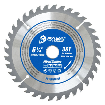PAYA TCT Circular Saw Blade - ATB Framing Blade for Wood Cutting, TÜV Rheinland Tested & Certified