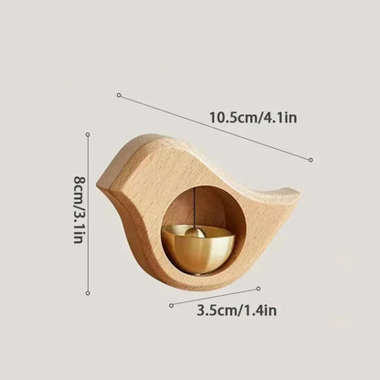 Wooden Landscape Door Bell – Magnetic Wind Chime for Home Entrance Alert & Decor