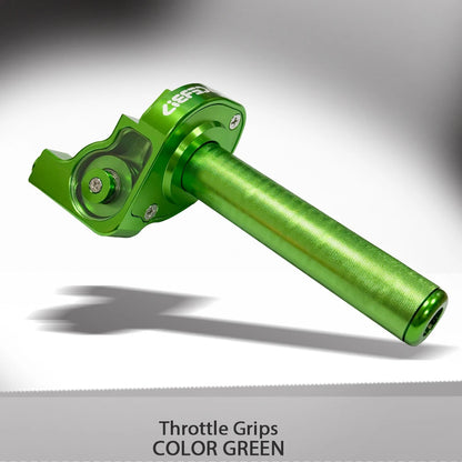 7/8" Quick Action Throttle Grip with Cable — Twist Gas Throttle Set for 50cc–150cc Motorcycle, Moped, Scooter, Bike (M10*1.5)