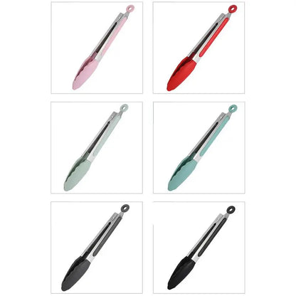 Versatile Non-Slip Food Grade Silicone Tong for BBQ & Kitchen - Creative Bread Serving Tool with a Secure Grip
