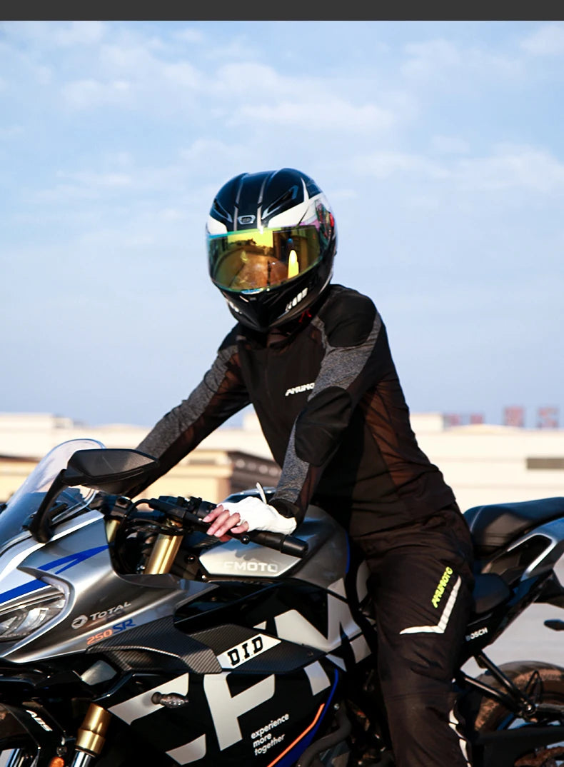 AMU Motorcycle Quick Take-Off Pants - Waterproof, Windproof, Thermal Protective Gear for Men & Women