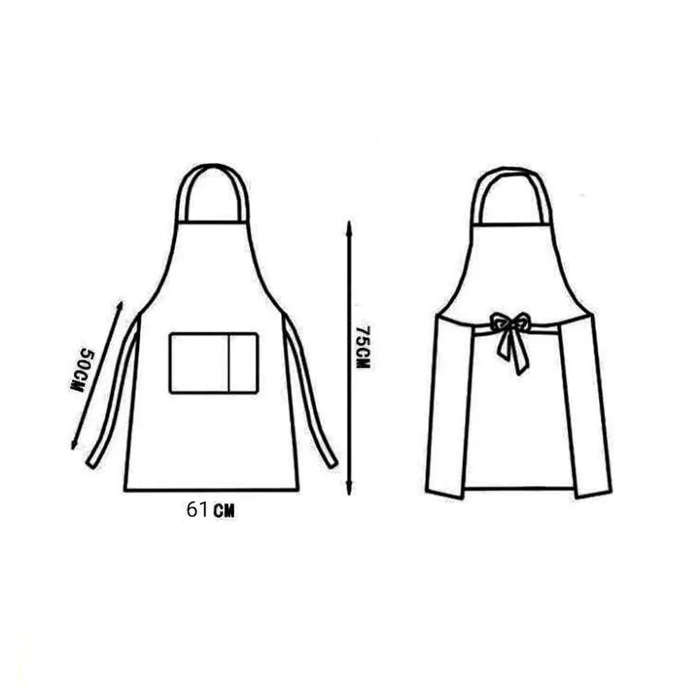 Waterproof Kitchen Cooking Apron - Oil-Resistant Adult Apron for Men and Women, Ideal for Cooking, Baking & Household Tasks