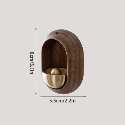 Wooden Landscape Door Bell – Magnetic Wind Chime for Home Entrance Alert & Decor