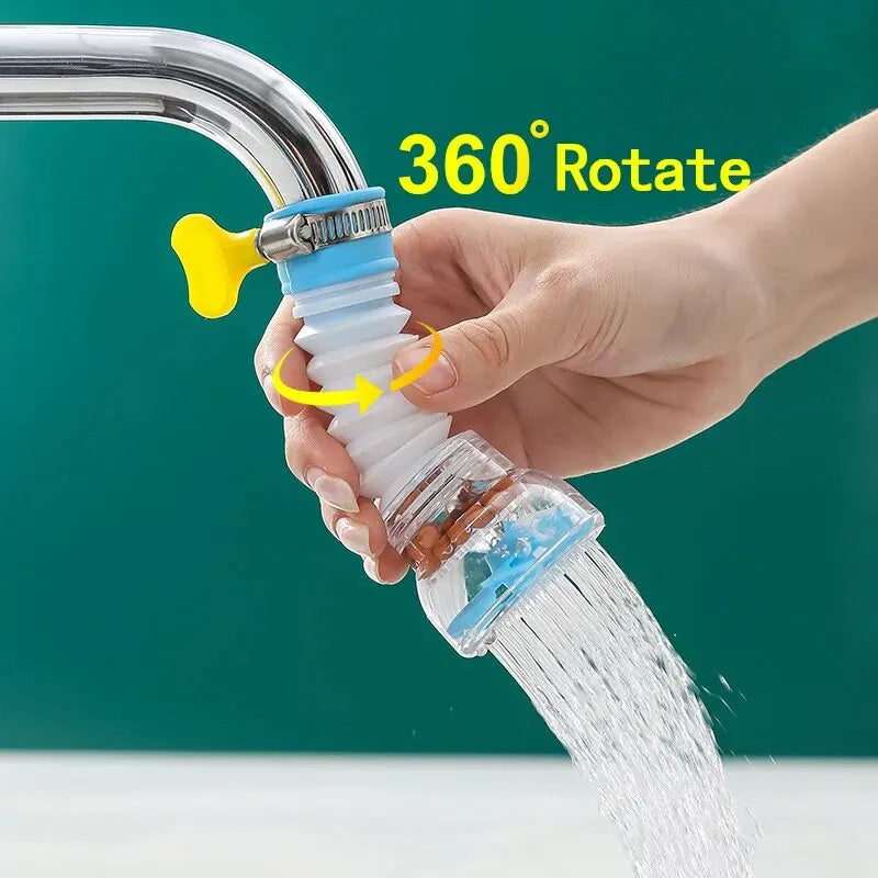 Kitchen Anti-Splash Faucet – Rotatable Extendable Universal Water Filter Tap for Home Sink & Wash Basin