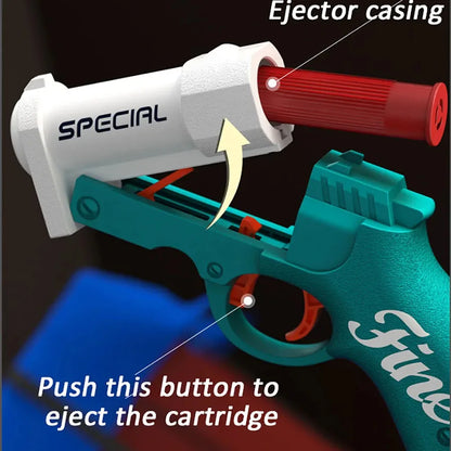 Mini S686 Soft Bullet Launcher Toy Gun – Airsoft Foam Bullet Blaster for Kids, Outdoor Pistol Weapon