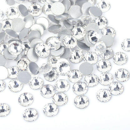 Super Glitter Crystal AB Rhinestones SS3–SS50 – Non-Hotfix Flatback Strass Stones for Nail Art, Fabric, Garment & DIY Decoration