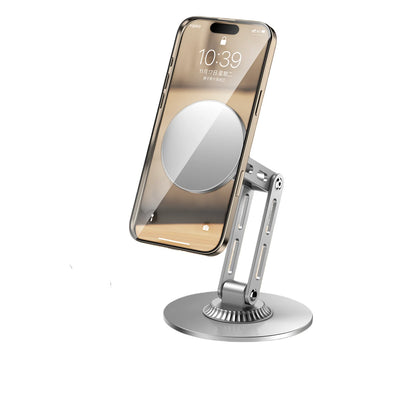 Portable Rotating Magnetic Phone Stand – MagSafe-Compatible Suction Desktop Holder for iPhone 17, 16, 15, 14, 13, and 12 Pro Max
