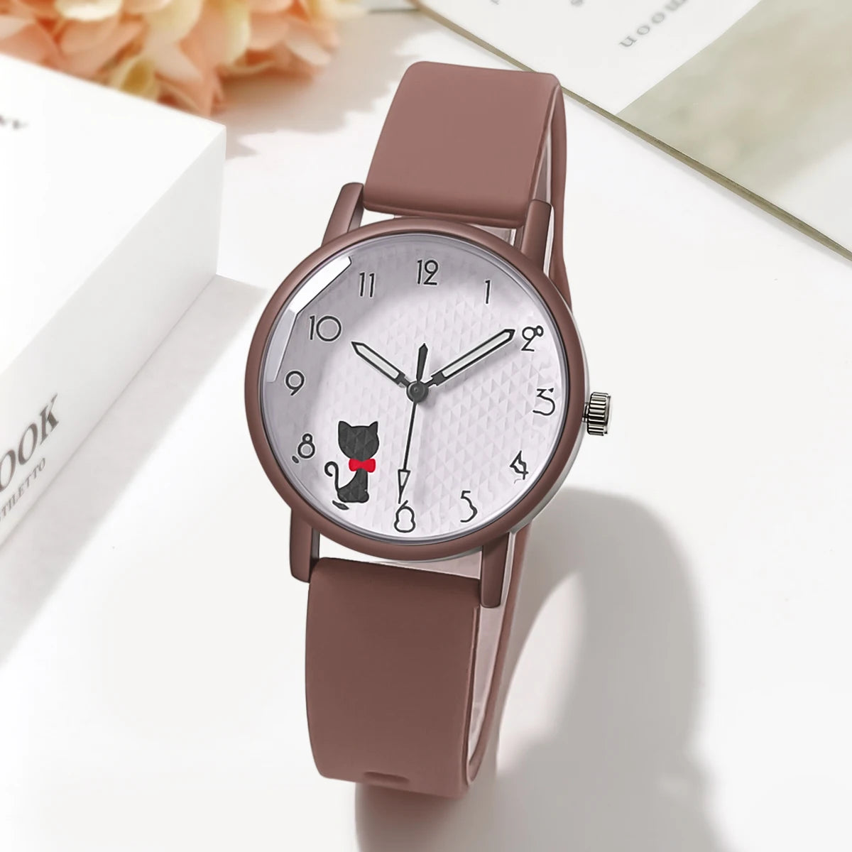 Women’s Casual Quartz Watch – Silicone Strap Wristwatch Gift for Ladies