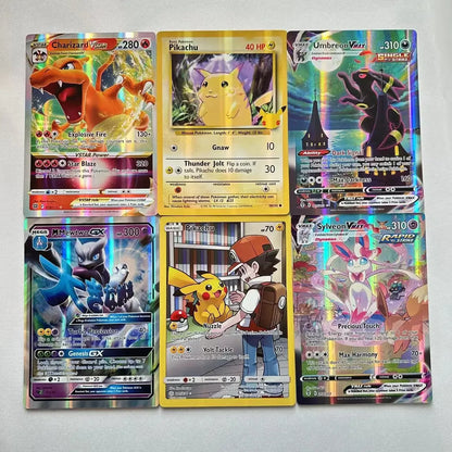 2024 Oversized Pokémon Cards – 30pcs Jumbo VMAX, VSTAR, GX, Arceus, Pikachu & Charizard Super Shiny Rare Cards for Birthday Gifts