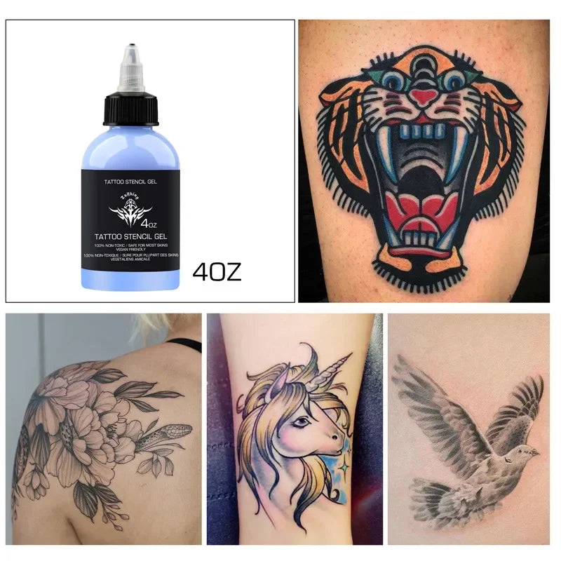 30/120ML Professional Tattoo Stencil Magic Gel – Thermal Copier Transfer Solution & Ink Set
