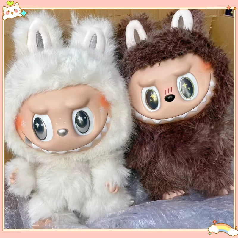 38cm Labubu Zimomo Angel Vinyl Figure – Creative DIY Monster Pendant Toy Gift